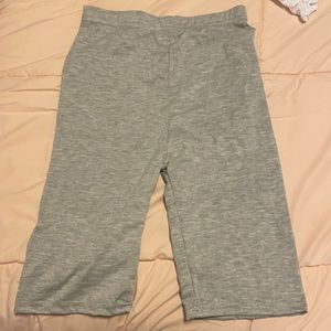Gray biker shorts
